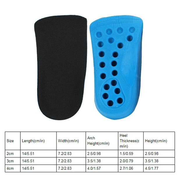 Plantilla paraumar la Altura, Inserceses para Levantar El Talón del Zapato para Mujeres y Hombres, Cómodas almohadillas para Zapatos, Plantillas Elevadoras, Almohadillas