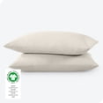 thumbnail image 3 of Bare Home Percale Weave Pillowcase Set - 300 Thread Count - 100% Organic Cotton - Standard, French Beige, 3 of 4