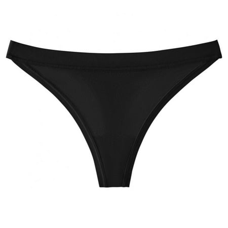 

Xmarks Women s Breathable Seamless Thong Panties No Show Underwear Multi-Pack Black XL
