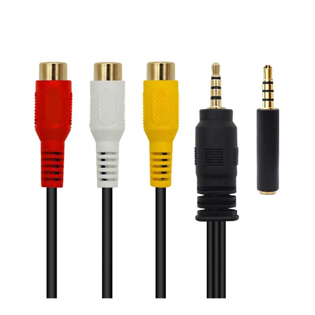 Cable de extensión de audio Qicheng & Lys de 3,5 mm macho a 3RCA hembra