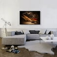 thumbnail image 2 of ARTCANVAS Glass of Bourbon Whiskey and Smoking Cigar Canvas Art Print - Size: 40" x 26" (1.50" Deep), 2 of 9