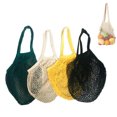 thumbnail image 1 of Piezas Bolsa de red de compras de algodón con asa larga 5 Bolsas de red de compras de algodón con asa larga, bolsas de compras reutilizables Fason LL-2426, 1 of 7