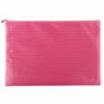thumbnail image 1 of 2Pcs Waterproof Zipper File Bags-B5 Size Oxford Office Filing Documents Storage Folder, Cosmetics Offices Supplies Travel Accessories Pouch, Rose Red, 29cm*21cm, 1 of 7