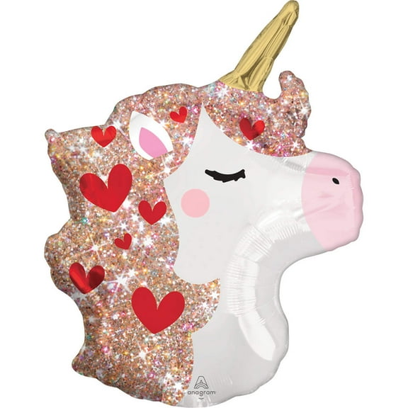 21 inch Unicorn Sparkles Anagram Foil Mylar Balloon - Party Supplies Decorations