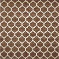 thumbnail image 1 of Unique Loom 3128533 Moroccan Lattice Square Rug, 10', Brown/Beige, 1 of 2