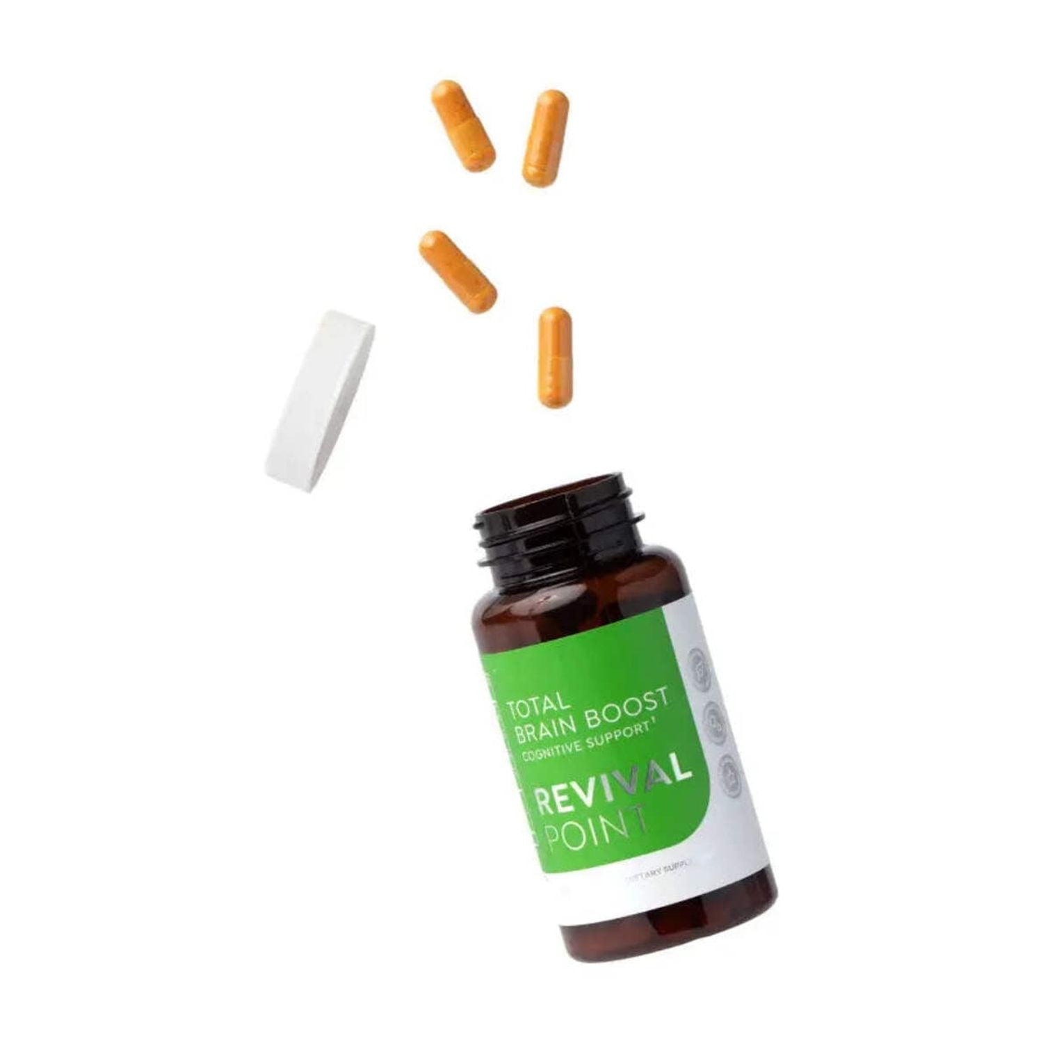 Total Brain Boost Cognitive Support Curcumin, Trans-Resveratrol– Brain Supplements for Memory & Focus - Dr Formulated 3-Pack