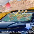thumbnail image 4 of KUIFORTI Front Windshield Sun Shade Large Car Shades for Front Windows, Easy Installation Reusable Sun Shield for Car, SUV, Big Sedan, Van, Hatchback, Map, 4 of 6