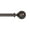 Brown, variant on Deco Window Adjustable Curtain Rod for Windows 18 to 44 Inch (Pack of 1) Extendable Curtain Rod with Ball with Acrylic Bush Finial (Brown)