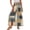43#Earthy Yellow, variant on Women's 2026 Summer Wide Leg Palazzo Pants Elastic High Waisted Boho Casual Flowy Beach Pants with Pockets Black 2XL