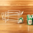 thumbnail image 1 of Double Layer Cans Storage Racks Cans Rolling Holder Refrigerator Beverage Rack, 1 of 8