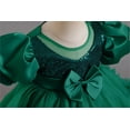 thumbnail image 7 of Girls Dresses Kids Flower Ruffle Beads Toddler Tutu Dresses Bowknot Wedding Pageant Birthday Party Princess Dress Size 2 Y-3 Y, 7 of 7