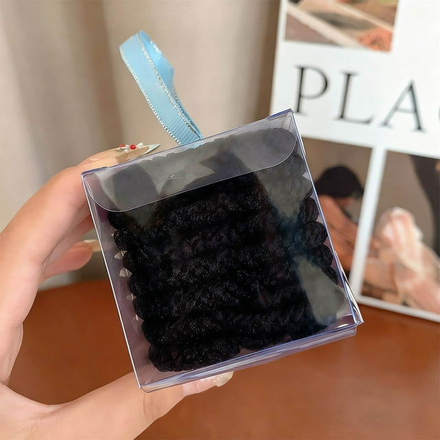 Coleteros para el pelo - Pack de 8 gomas elásticas de colores, ideales para cabello grueso, liso y rizado, para trenzas.