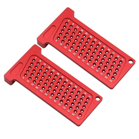 2 Pcs T65mm/T2.5in Woodworking Scriber Metric and Inch Precision T-Ruler Line Drawing Marking Gauge Measuring Tool