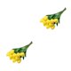 thumbnail image 1 of Bewildely 10 Uds. Exquisitas flores de PU hechas a mano, bajo mantenimiento, , sin envejecimiento, apariencia realista, amplia aplicación, Amarillo 2Conjunto, 1 of 6