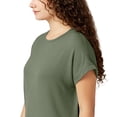thumbnail image 4 of Buffalo Women's Top Sz XL Short Sleeve Crew Neck T-Shirt Green, 4 of 4