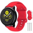 thumbnail image 1 of Bands Compatible with samsung galaxy watch 4 band 40mm/44mm and samsung Active 2 Bands 40mm/44mm,20mm Silicone watch band for Galaxy Watch 3 41mm/Gala, 1 of 4