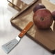 thumbnail image 2 of Espátula pequeña de acero inoxidable con mango de madera Espátula para fugas Espátula para filetes Espátula para cocinar pizza Espátula para pescado frito Pala para barbacoa Utensilios de repostería, 2 of 3