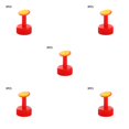 thumbnail image 2 of Kearding 3 piezas Boquilla de regadera Rociador Cabeza de botella Patio Granja Plantación Jardinería Herramientas de riego Rojo Type2 NO2 Kearding CBP259326, 2 of 6