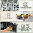 thumbnail image 4 of M MCIRCO 24-Piece Glass Food Storage Containers with Upgraded Snap Locking Lids,Glass Meal Prep Containers Set - Airtight Lunch Containers, Microwave, Oven, Freezer and Dishwasher, 4 of 8