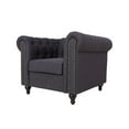thumbnail image 2 of Kingway Furniture Jazz Living Microfiber Living Room Chair In Dark Gray, 2 of 8