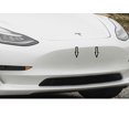 thumbnail image 2 of Tesla Model S, 3, X, Y Front Bumper Painted License Plate Hole Cover Plugs, Obsidian Black Metallic PMBL, 2 of 3