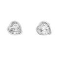 thumbnail image 1 of Arete para Mujer con Cristal Swarovski en Forma de Corazon Mini – Bañado en Rodio– Arete Elegante y Brillante, Aretes de Mujer de Moda– Joyería para Mujer de Moda– Regalo especial Ortiz Espinosa Temporada, 1 of 8