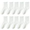 thumbnail image 5 of 5 Pairs Breathable Women Ruffle Ankle Socks Soft Stretchy Ribbed Knitted Frilly Crew Socks for Daily Wear Fashion Gift, 5 of 10