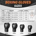 thumbnail image 3 of Guantes de boxeo FIVING para hombre y mujer negros 350 g (12 oz), 3 of 7