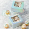 thumbnail image 4 of Wilton 6.5 x 6.5 x 3-Inch Iridescent Cupcake Treat Boxes with Window, 3-Count, 4 of 4