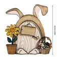 thumbnail image 3 of 2 piezas de mini decoraciones para el hogar, puerta de elfo de hadas de madera, puerta de cuento de hadas, decoración de puerta, adornos artesanales, A, 3 of 3