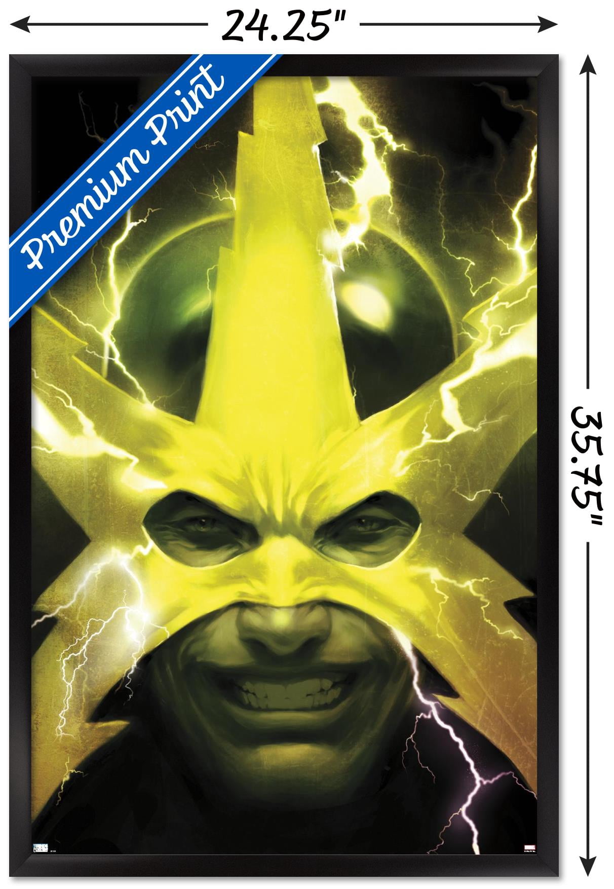 Marvel Comics - Electro - Web of Spider-Man #2 Wall Poster, 22.375" x 34", Framed
