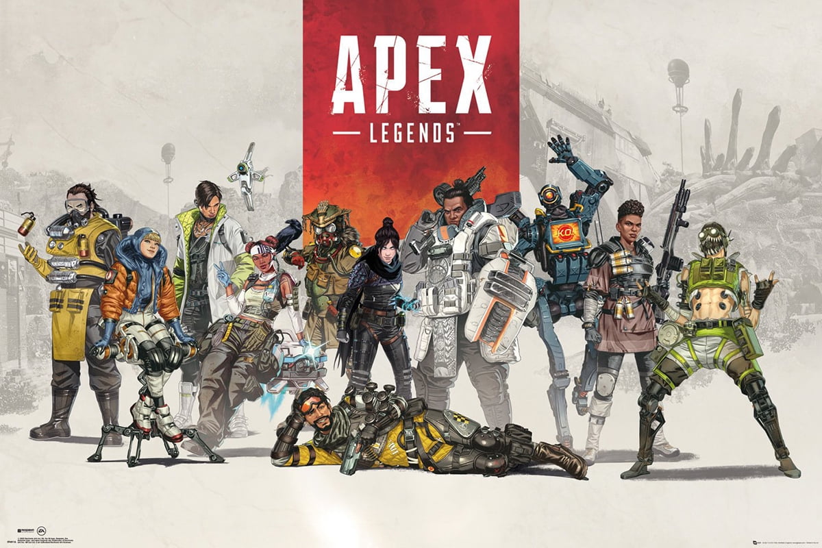 Video Game Poster Lineup Apex Legends 24 x 36 inches 