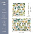 thumbnail image 2 of Yayeee Toggle Light Switch Wall Plate 2-Gang 4.56"x4.48" Decorative Outlet Cover, Colorful Palm Trees Pattern, 2 of 7