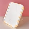thumbnail image 1 of Makeup Mirror with Lights Touch Control Lights Brightness Adjustable Portable Vanity Mirror USB Charging Make-Up Mirror for Facial Care, Makeup,White,Monochromatic Light, 1 of 8
