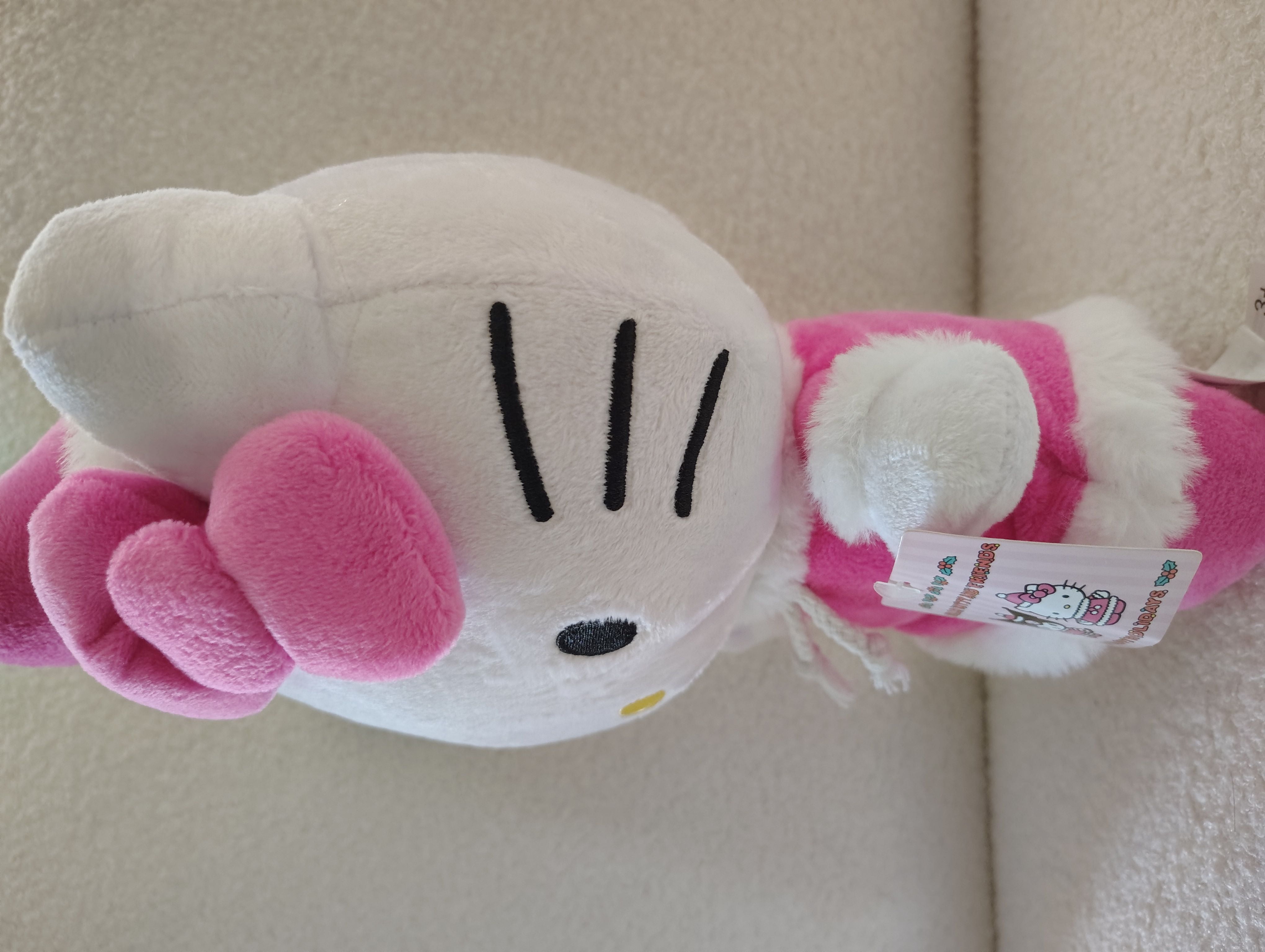 Plush - Hello Kitty - Christmas Pink Dress Costume 10"