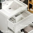 thumbnail image 4 of Eviva Glazzy 24" Glossy White Wall Mount Modern Bathroom Vanity w/ White Integrated Top, 4 of 7
