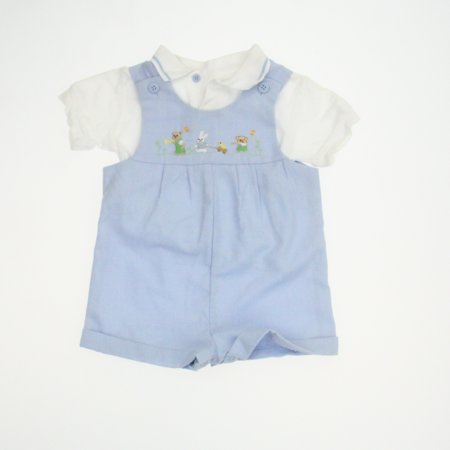 

Pre-owned Goodlad Unisex White | Baby Blue Apparel Sets size: 6-9 Months