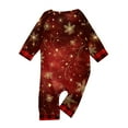 thumbnail image 5 of Onlypjs Family Christmas Pajamas Matching Sets for Men, Women and Couples – Red & Gold Firework Print Tops with Red Plaid Pants, 5 of 5