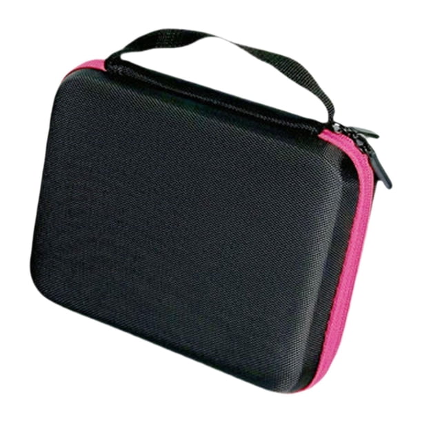 Estuche profesional para yoyo, bolsa protectora para accesorios con asa, bolsa interior de malla, 6 compartimentos para guardar bolas. rosa roja