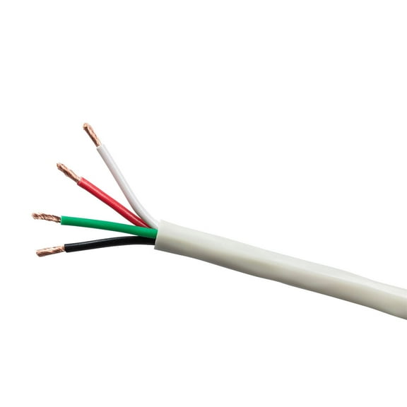 Monoprice Speaker Wire, Burial Rated, 4-Conductor, 16AWG, 250ft, Gray