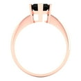 thumbnail image 4 of 2.5 ct Marquise Cut Natural Onyx Solitaire Engagement Ring for Women in 18K Rose Gold, 4 of 5