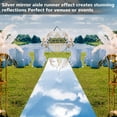 thumbnail image 6 of 3.3 x 98.4 ft Double Sided Reflective Aisle Runner for Wedding , Outdoor Party Decor, 6 of 6