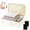 Beige, variant on Discreet Lockable Storage Box for Personal Items, Waterproof Organizer Case with Combination Lock, 15" x 10" x 6.3"