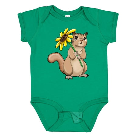 

Inktastic Cute Chipmunk with Sunflower Gift Baby Boy or Baby Girl Bodysuit