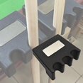 thumbnail image 1 of Ruiboury Pool Cue Rack - 2/3/4/5 Billiards Stick Holder for 3 Pool Cue, 1 of 6