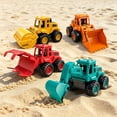 thumbnail image 6 of 4Pcs Construction Toys, Friction Powered Construction Truck Toys Vehicles, Push and Go Construction Sand Truck Toys, Outdoor Toys with Bulldozer Excavator Roller Truck Gift for 3-8 Year Old Boys, 6 of 9