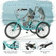 thumbnail image 2 of FICISOG Adult Tricycle 7 Speed, 20/24/26 Inch Adult Trike with Basket, 3 Wheel Bikes Tricycle for Adults Women Men Seniors, Cruise Trike for Shopping Picnic, 2 of 14