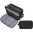 thumbnail image 1 of Neceser de Viaje, Bolsa de Aseo para Mujer y Hombre, Organizador de Maquillaje y Herramientas de Afeitado con Gancho Colgante, 1 of 4