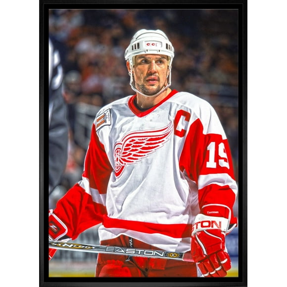 Frameworth Steve Yzerman 20x29 Framed Canvas Red Wings Stare
