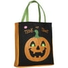 Halloween Lighted Candy Tote, Felt Jack-O-Lantern